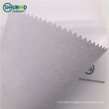 112cm HDPE/LDPE Cotton Fusible Collar Interlining Woven Interlining Top Fuse Interlining